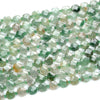 Natural Green Lepidolite Gemstone 10X10MM Micro Faceted Square Loose Beads (D418)