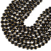 Natural Black Onyx Gemstone Micro Faceted Hexagon Star 11MM Loose Beads 7.5 inch Half Strand (80021530-D722)