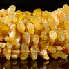 Natural Yellow Opal Gemstone Stick Pebble Chip 9-17MM Loose Beads (D713)