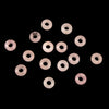 Natural Rose Quartz Gemstone Large Hole Beads Rondelle Donut 14MM BULK LOT 2,6,12,24,50 Beads (80021199-S62)