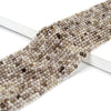 Natural Smoky Quartz Gemstone Grade AAA 3MM Micro Faceted Round Loose Beads 15 inch Full Strand (80018167-P93)
