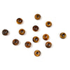 Natural Yellow Tiger Eye Gemstone Large Hole Beads Rondelle Donut 14MM BULK LOT 2,6,12,24,50 Beads (80021188-S63)