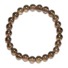 Natural Smoky Quartz Gemstone Grade AAA Round Bracelet 8MM 7.5 inch Strand (80021375-S57)