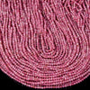 Natural Pink Tourmaline Gemstone Grade AAA 3MM Faceted Rondelle Saucer Loose Beads 15 inch Full Strand (80018169-P93)