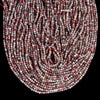 Natural Rare Cinnabrite, Cinnabar in Quartz Gemstone Grade AA Round 2MM 3MM 4MM Loose Beads 15 inch Full Strand(P104)