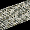 Natural Green Tree Agate Gemstone Micro Faceted Oval 8X6MM Loose Beads 7.5 inch Half Strand (80021466-D717)