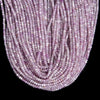 Natural Kunzite Gemstone Grade AAA Micro Faceted Rondelle 3X2MM Loose Beads (P115)
