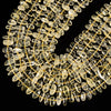 Natural Lemon Quartz Gemstone Stick Pebble Chip 9-17MM Loose Beads (D714)
