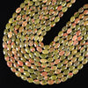 Natural Unakite Gemstone Micro Faceted Oval 8X6MM 11X7MM Loose Beads 7.5inch Half Strand (D718)