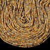 Natural Rutilated Quartz Gemstone Grade AAA 4MM Micro Faceted Round Loose Beads 15 inch Full Strand (80018203-P95)