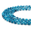 Apatite Blue Jade Gemstone Faceted Prism Double Point Cut 8MM Loose Beads (D634)