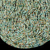 Natural Peruvian Turquoise Gemstone Grade A 2MM Micro Faceted Round Loose Beads 15 inch Full Strand (80018162-P93)