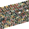 Natural Indian Agate Gemstone Micro Faceted Oval 8X6MM Loose Beads 7.5 inch Half Strand (80021465-D717)