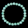 Turquoise Gemstone Round Bracelet 8MM 7.5 inch Strand (80021363-S56)