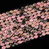 Natural Rhodonite Gemstone Micro Faceted Oval 11X7MM Loose Beads 7.5 inch Half Strand (80021475-D717)