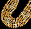 Natural Yellow Jade Gemstone Pebble Nugget Freeform Rondelle 8-10MM Loose Beads (D559)