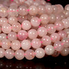 Natural Madagascar Rose Quartz Gemstone Round 8MM 9MM Loose Beads (D656)