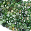 Natural Canadian Jade Gemstone Faceted Rondelle 8X5MM 9X7MM 10X7MM Loose Beads (D417)