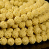 Honey Yellow Lava Gemstone Round 4MM 6MM 8MM 10MM Loose Beads (D638)