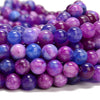 Sugilte Color Jade Gemstone Round 8MM Loose Beads 14.5 inch Full Strand (80020106-D619)