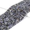 Natural Iolite Gemstone Grade A Micro Faceted Rondelle 4X3MM Loose Beads (P92)