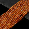 Natural Andesine Orange Labradorite Gemstone Grade AAA Round 4MM 5MM 6MM Loose Beads 7.5 inch Half Strand (P110)