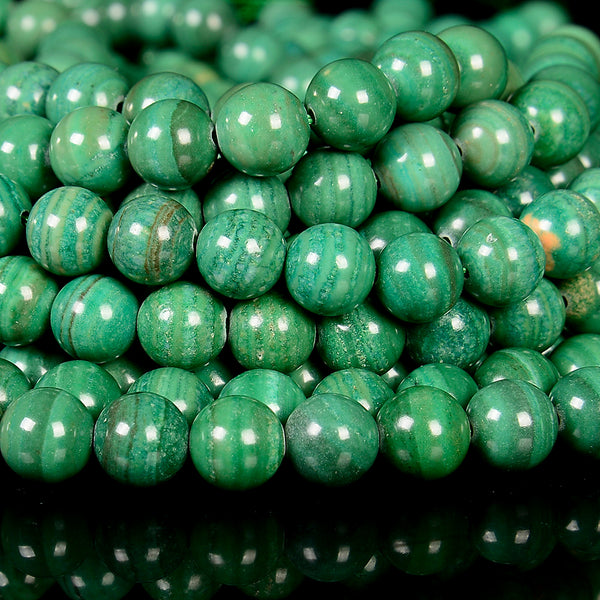 Malachite Lace Jasper Gemstone Round 10MM Loose Beads (D659)