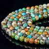 Natural Turquoise Gemstone Grade AA 3-4MM Micro Faceted Round Loose Beads 15 inch Full Strand (80018165-P93)