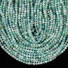 Blue Green Jade Gemstone Round 4MM Loose Beads 14.5 inch Full Strand (80020079-D617)