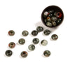 Natural African Blood Stone Gemstone Large Hole Beads Rondelle Donut 14MM BULK LOT 2,6,12,24,50 Beads (80021205-S62)