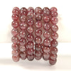 Natural Strawberry Quartz Gemstone Grade AAA Round Bracelet 8MM 10MM 7.5 inch Strand (S56)