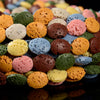 Multi Color Lava Gemstone Oval 10X8MM Loose Beads (D648)
