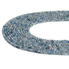 Natural Aquamarine Gemstone Grade AA Micro Faceted Round 3MM Loose Beads 15 inch Full Strand (80020690-P119)