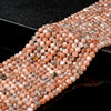 Natural Sunstone Gemstone Grade AA 5MM Micro Faceted Round Loose Beads 15 inch Full Strand (80018235-P98)