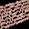 Natural Pink Opal Gemstone Stick Pebble Chip 9-17MM Loose Beads (D713)