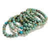 Turquoise Gemstone Round Bracelet 8MM 7.5 inch Strand (80021358-S56)
