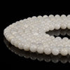 Natural White Jade Gemstone Round 8MM 10MM Loose Beads (D594)