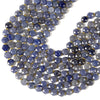 Natural Blue Aventurine Gemstone Micro Faceted Hexagon Star 11MM Loose Beads 7.5 inch Half Strand (80021529-D722)