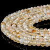 Natural Citrine Gemstone Grade A Micro Faceted Rondelle 4X3MM Loose Beads (P91)
