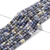 Natural Tanzanite Gemstone Grade A Micro Faceted Rondelle 6X4MM Loose Beads (P92)