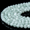 Natural Green Moonstone Gemstone Grade AAA 5MM Micro Faceted Round Loose Beads 15 inch Full Strand (80018226-P97)