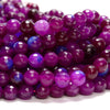 Purple Blue Jade Gemstone Faceted Round 6MM 8MM Loose Beads (D633)