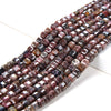 4MM Natural Dark Rhodonite Gemstone Grade A Micro Faceted Diamond Cut Cube Loose Beads 15.5 inch Full Strand (80009532-P39)