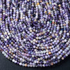 Chevron Flower Amethyst Multi Color Gemstone AA Micro Faceted Round 2MM 3MM 4MM Loose Beads Full Strand (P26)