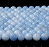 8MM Aquamarine Tone Jade Gemstone Grade AAA Round Loose Beads (D223)