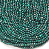4MM Natural Malachite Gemstone Micro Faceted Round Loose Beads 15 inch Full Strand (80016256-P52)