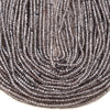 3X2MM Natural Ice Obsidian Gemstone Grade AAA Micro Faceted Rondelle Loose Beads 15 inch Full Strand (80016384-P61)