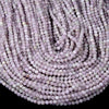 Natural Kunzite Gemstone Grade AAA Micro Faceted Round 2MM 3MM 4MM Loose Beads 15 inch Full Strand (P76)