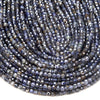 Natural Iolite Gemstone Grade A Micro Faceted Diamond Cut Cube 4MM 5MM Loose Beads (P41)