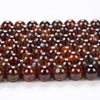 Natural Hessonite Garnet Gemstone Grade A Round 6MM 7MM 8MM 9MM Loose Beads (D211)